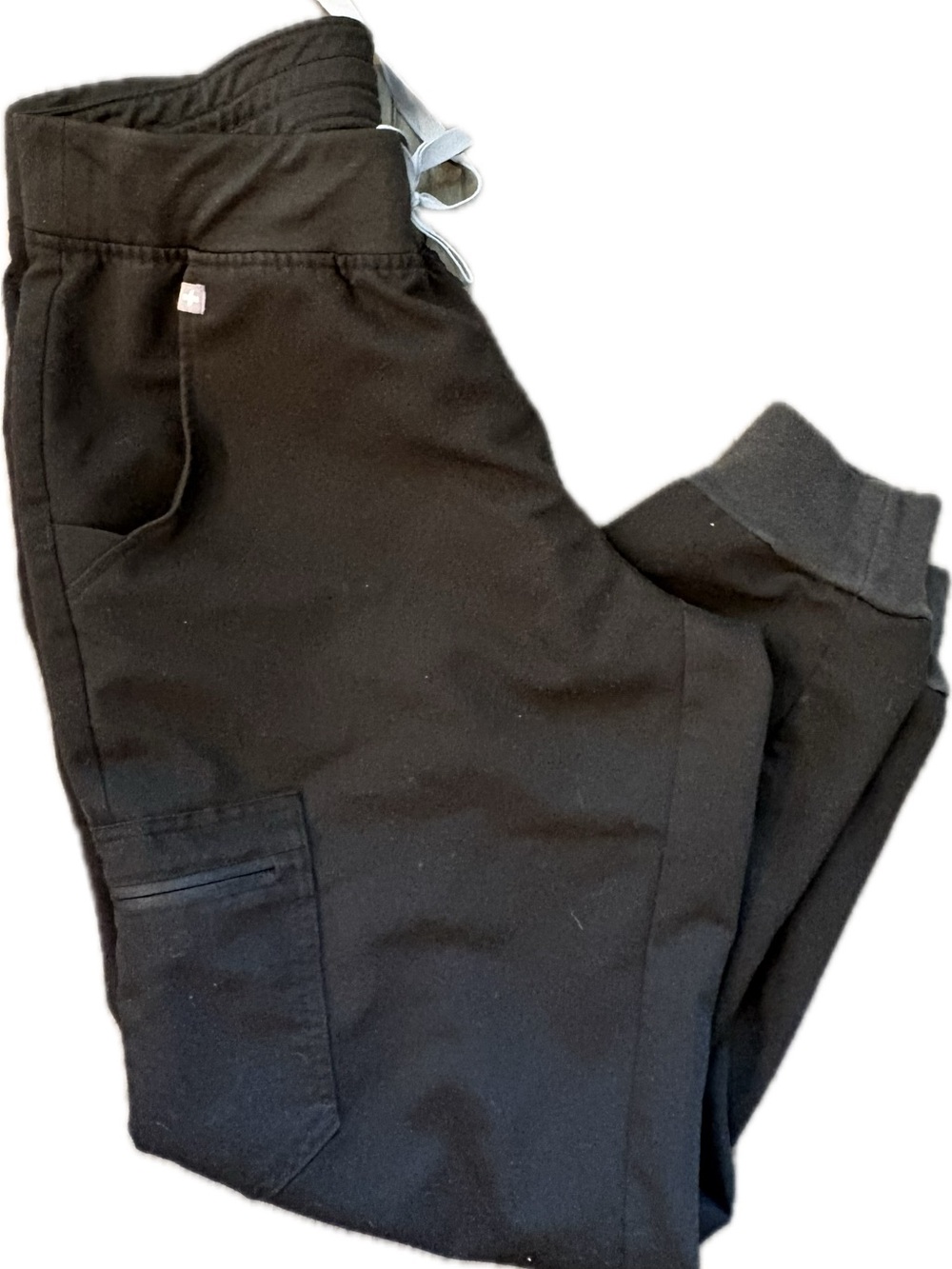 Figs Women's Black Drawstring Jogger Pants